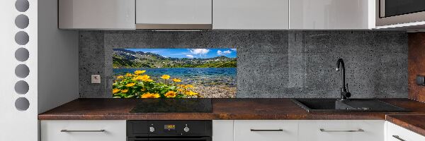 Cooker splashback Lake in the mountains