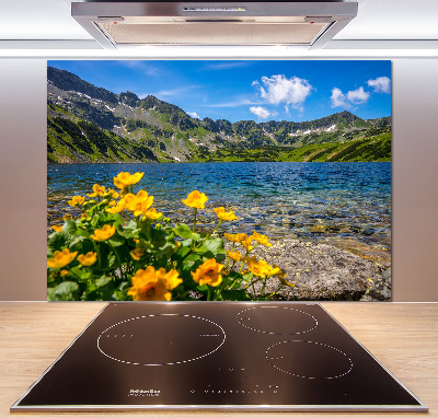 Cooker splashback Lake in the mountains