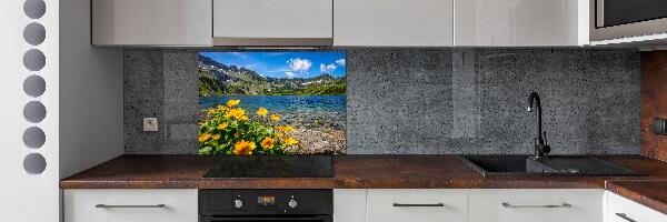 Cooker splashback Lake in the mountains