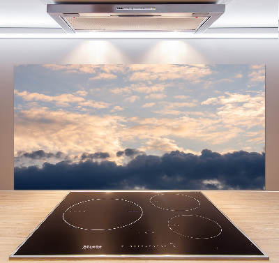 Cooker splashback Clouds in the sky