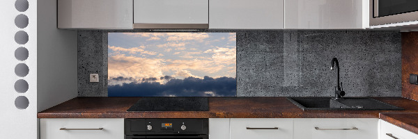 Cooker splashback Clouds in the sky