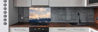 Cooker splashback Clouds in the sky