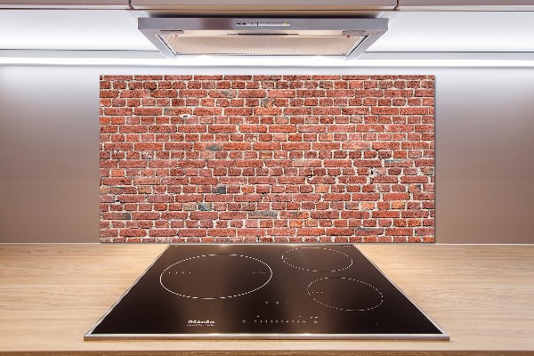 Cooker splashback Brick wall