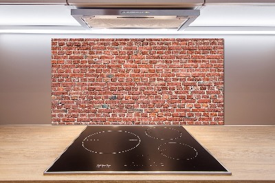 Cooker splashback Brick wall