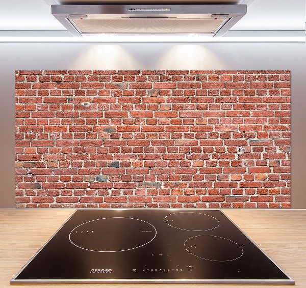 Cooker splashback Brick wall