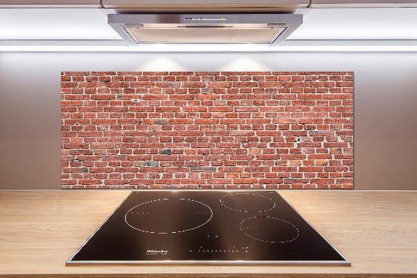 Cooker splashback Brick wall