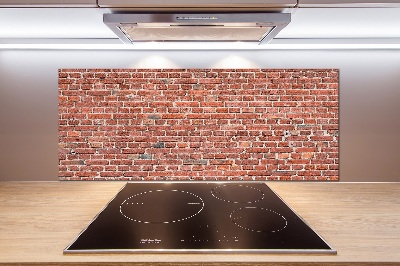 Cooker splashback Brick wall