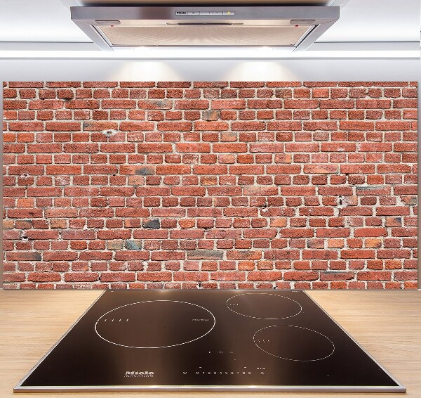 Cooker splashback Brick wall