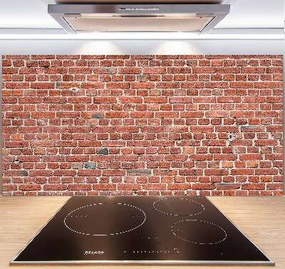 Cooker splashback Brick wall