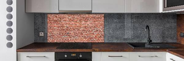 Cooker splashback Brick wall