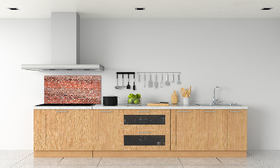 Cooker splashback Brick wall