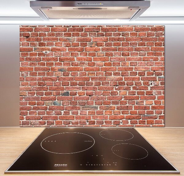 Cooker splashback Brick wall