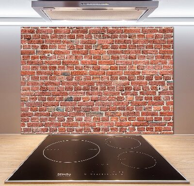 Cooker splashback Brick wall