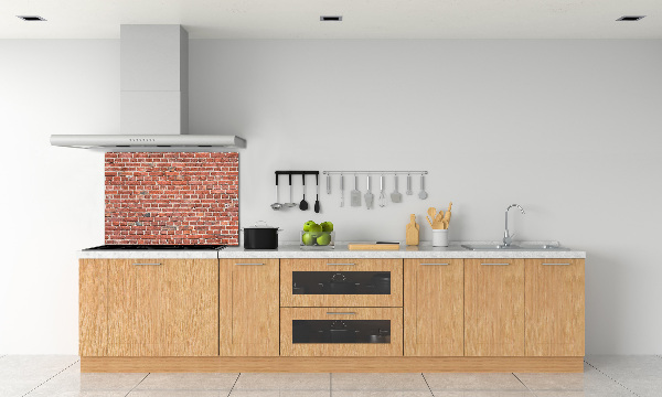 Cooker splashback Brick wall