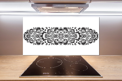 Cooker splashback Folk flowers