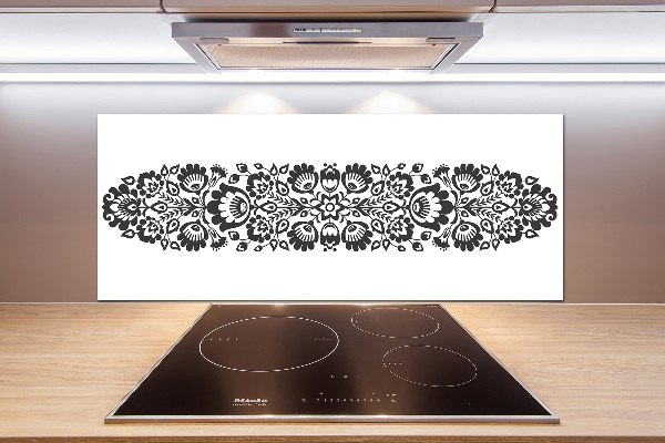 Cooker splashback Folk flowers