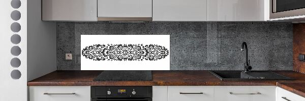 Cooker splashback Folk flowers