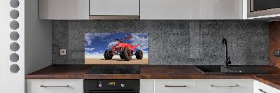 Kitchen splashback Quad in the desert