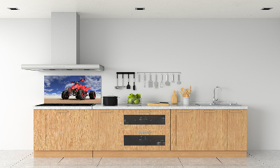 Kitchen splashback Quad in the desert