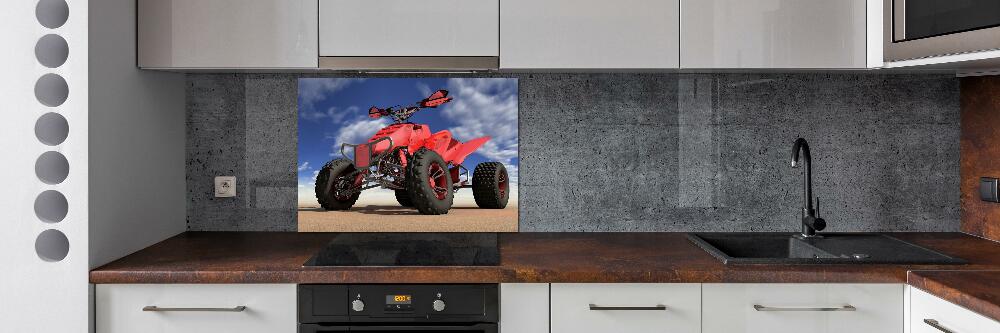 Kitchen splashback Quad in the desert