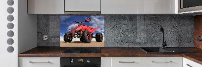 Kitchen splashback Quad in the desert