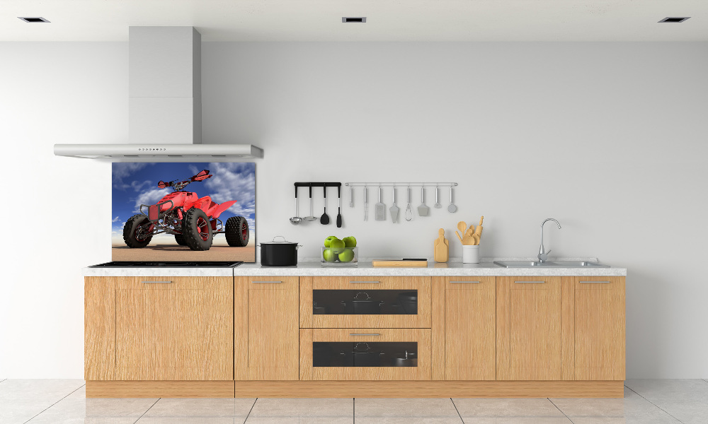 Kitchen splashback Quad in the desert