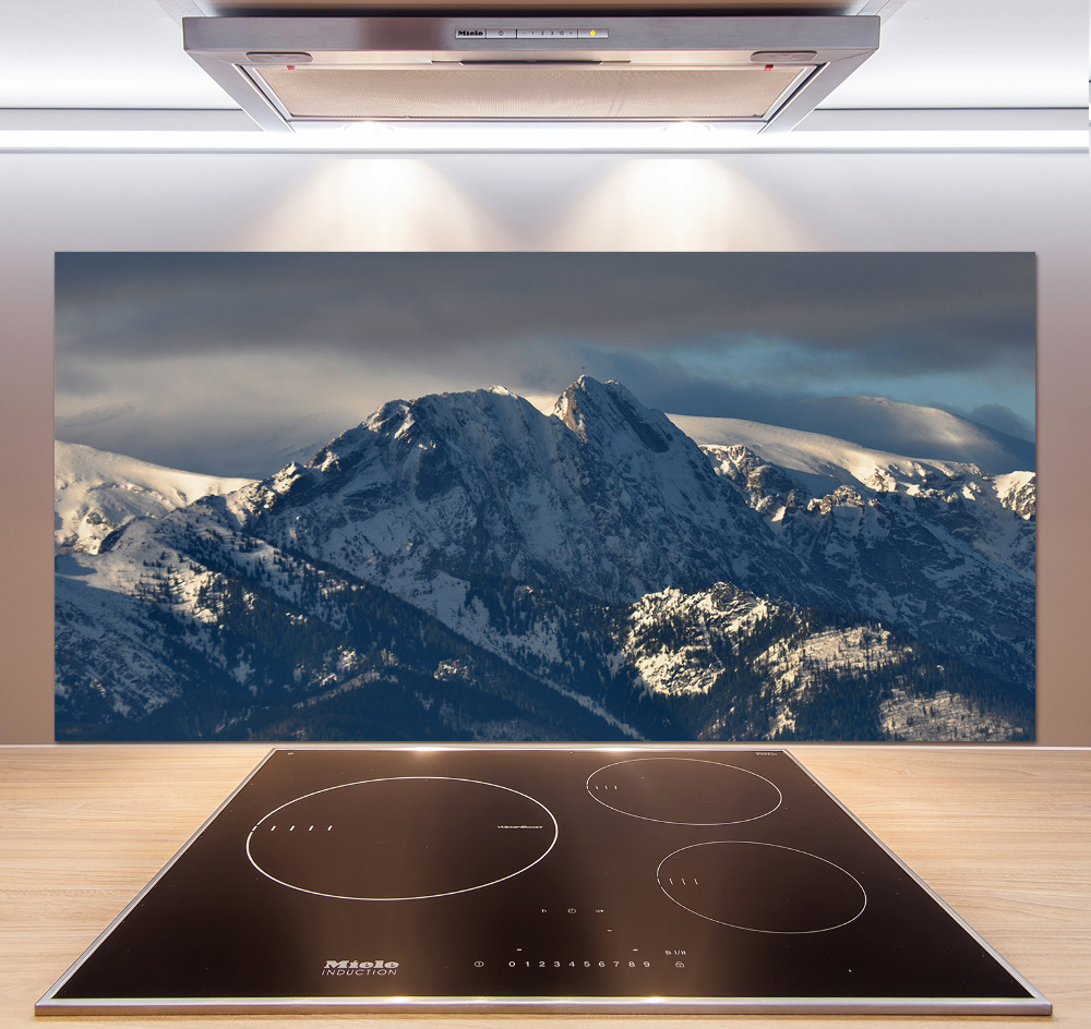 Cooker splashback Giewont in winter