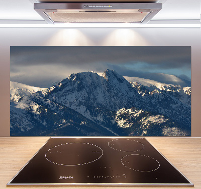 Cooker splashback Giewont in winter