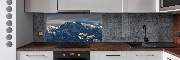 Cooker splashback Giewont in winter