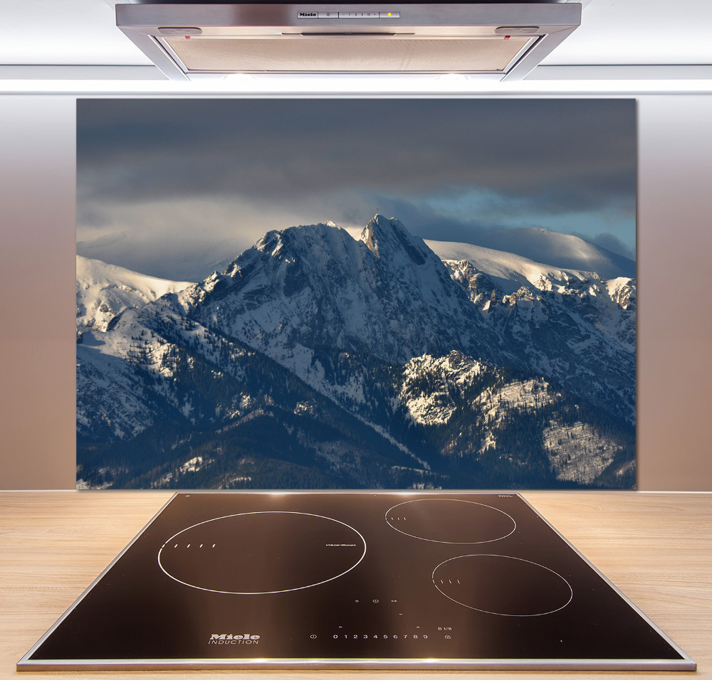 Cooker splashback Giewont in winter