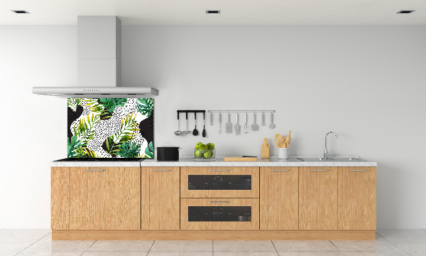 Kitchen splashback Tropical leaves