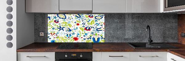 Cooker splashback Ethnic pattern