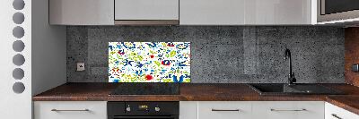 Cooker splashback Ethnic pattern