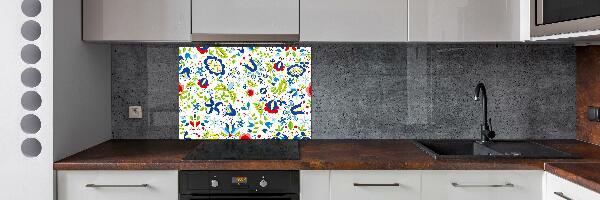 Cooker splashback Ethnic pattern