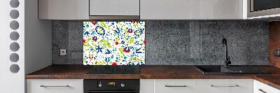 Cooker splashback Ethnic pattern