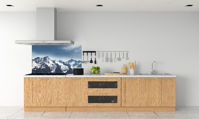 Cooker splashback Paraglide of the Alps