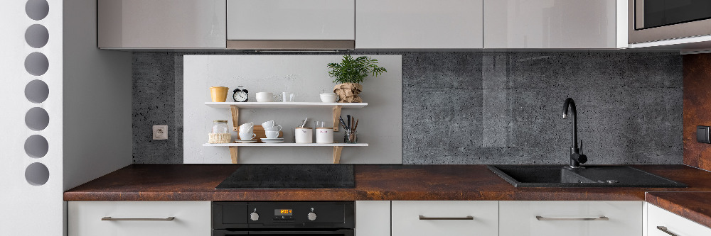 Kitchen splashback Decorations on the shelf