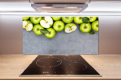 Cooker splashback Green apples