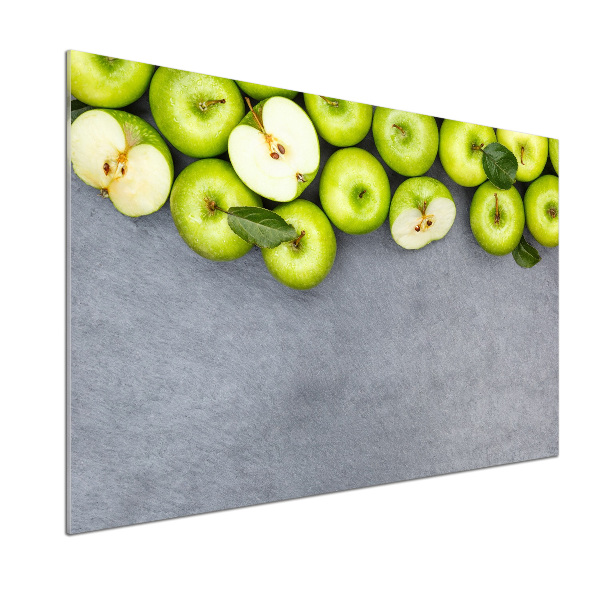 Cooker splashback Green apples