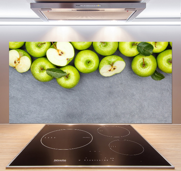 Cooker splashback Green apples