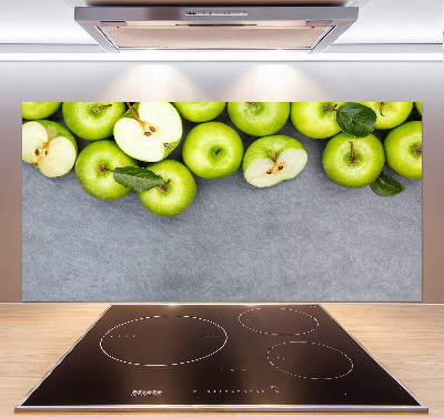 Cooker splashback Green apples