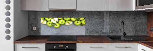 Cooker splashback Green apples