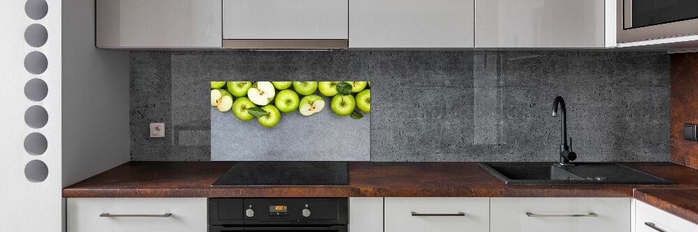 Cooker splashback Green apples