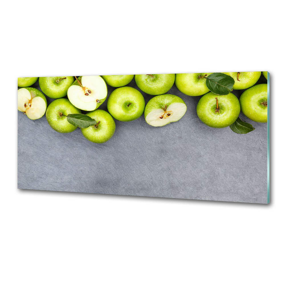 Cooker splashback Green apples