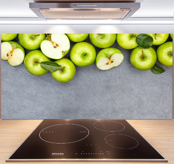 Cooker splashback Green apples