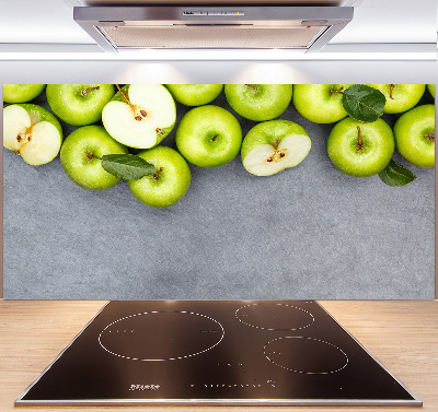 Cooker splashback Green apples