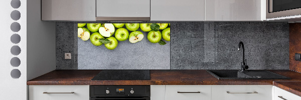 Cooker splashback Green apples