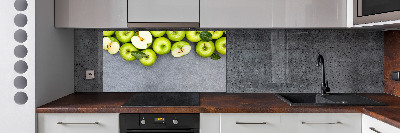 Cooker splashback Green apples