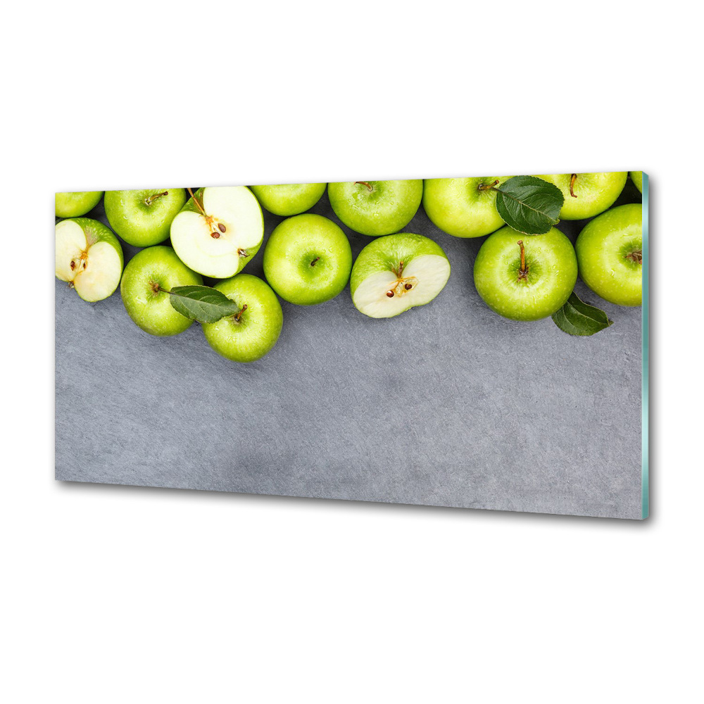 Cooker splashback Green apples