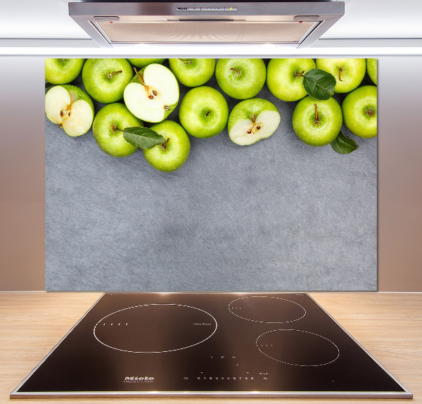 Cooker splashback Green apples